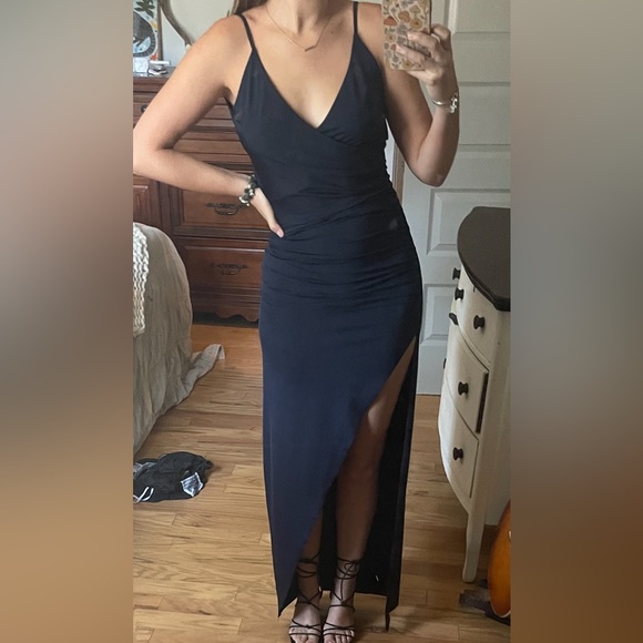 NWT Bullseye Cowl Back Maxi Dress - Navy - Hello Molly - SMALL - Picture 4 of 10